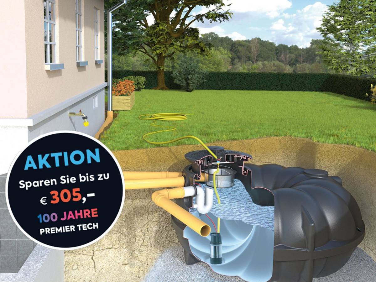 Aktion: Gartenanlage Basic mit extrastarker Tauchpumpe