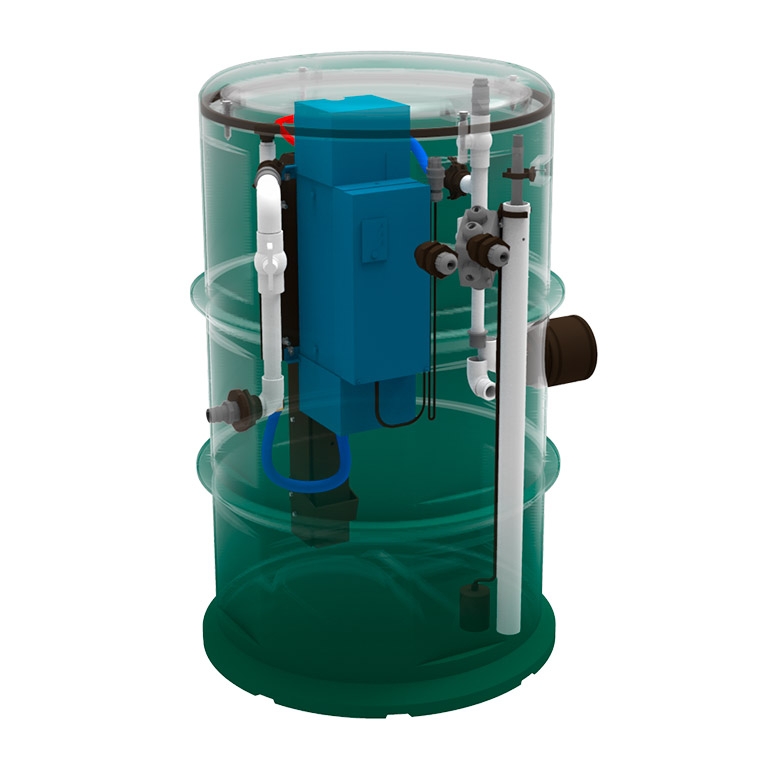 residential self cleaning tank uv disinfection septic system