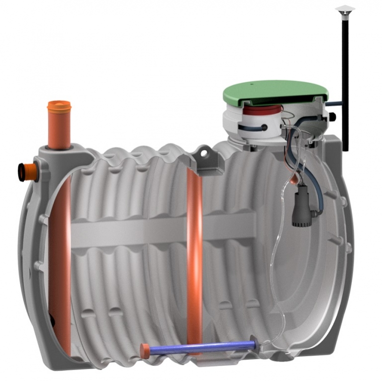 Solido Smart SBR sewage treatment plant - pump
