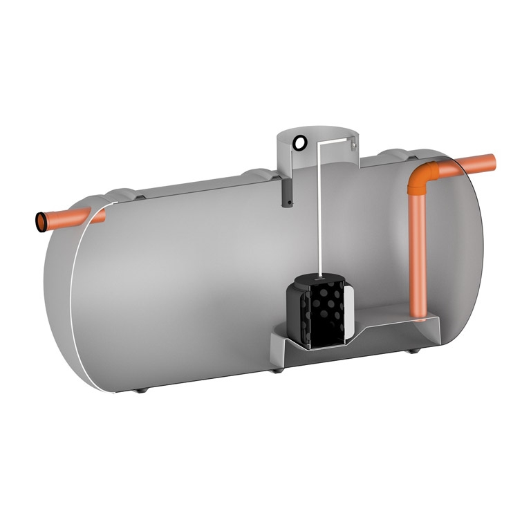 Inside view of a rewatec forecourt separator