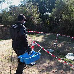 Premier Tech Water and Environment technician refurbishing a wastewater treatment system in the UK.