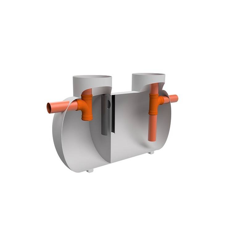 Cutaway view of a Rewatec grease separator