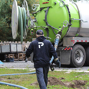 Premier Tech's septic tank emptying service in the UK.
