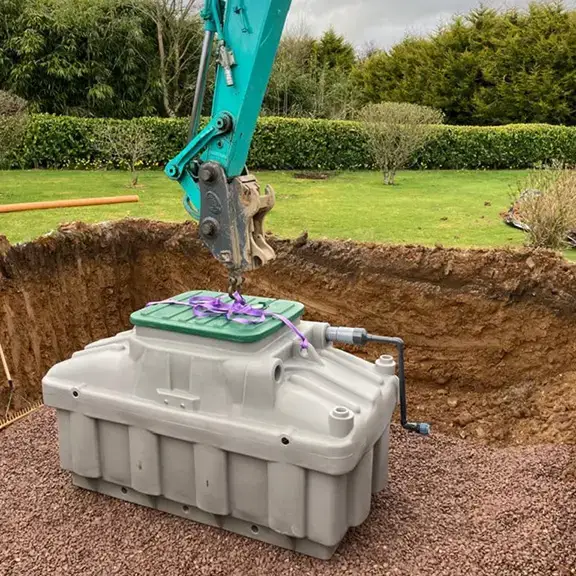 Ecoflo biofilter installation in Ireland.