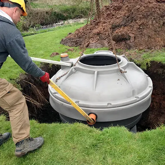 Rewatec ASP sewage treatment plant installation in Ireland.