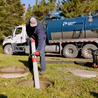 Septic tank emptying in the UK.