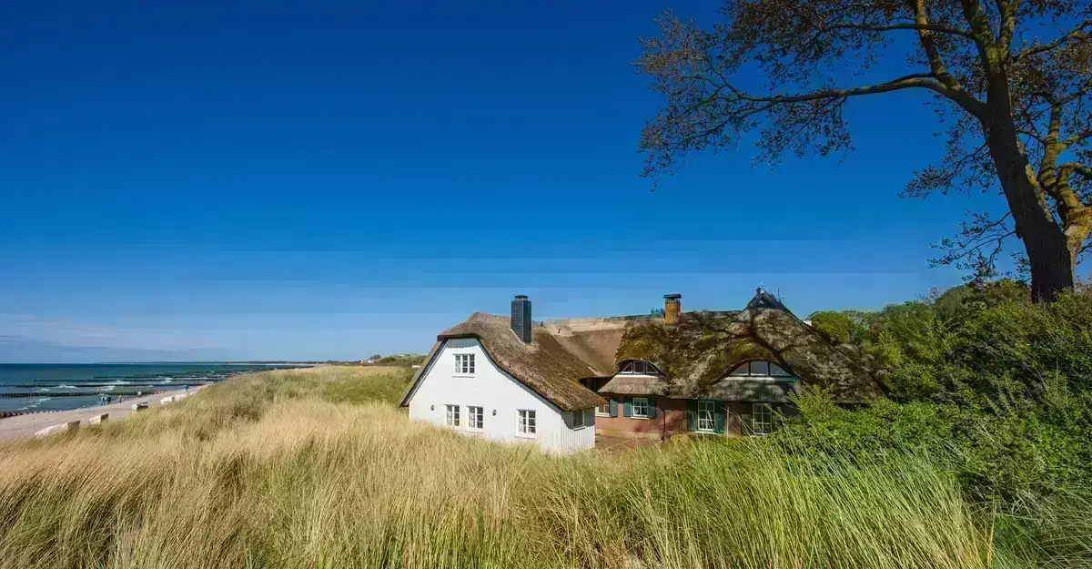 Ländliches Haus in Deutschland.