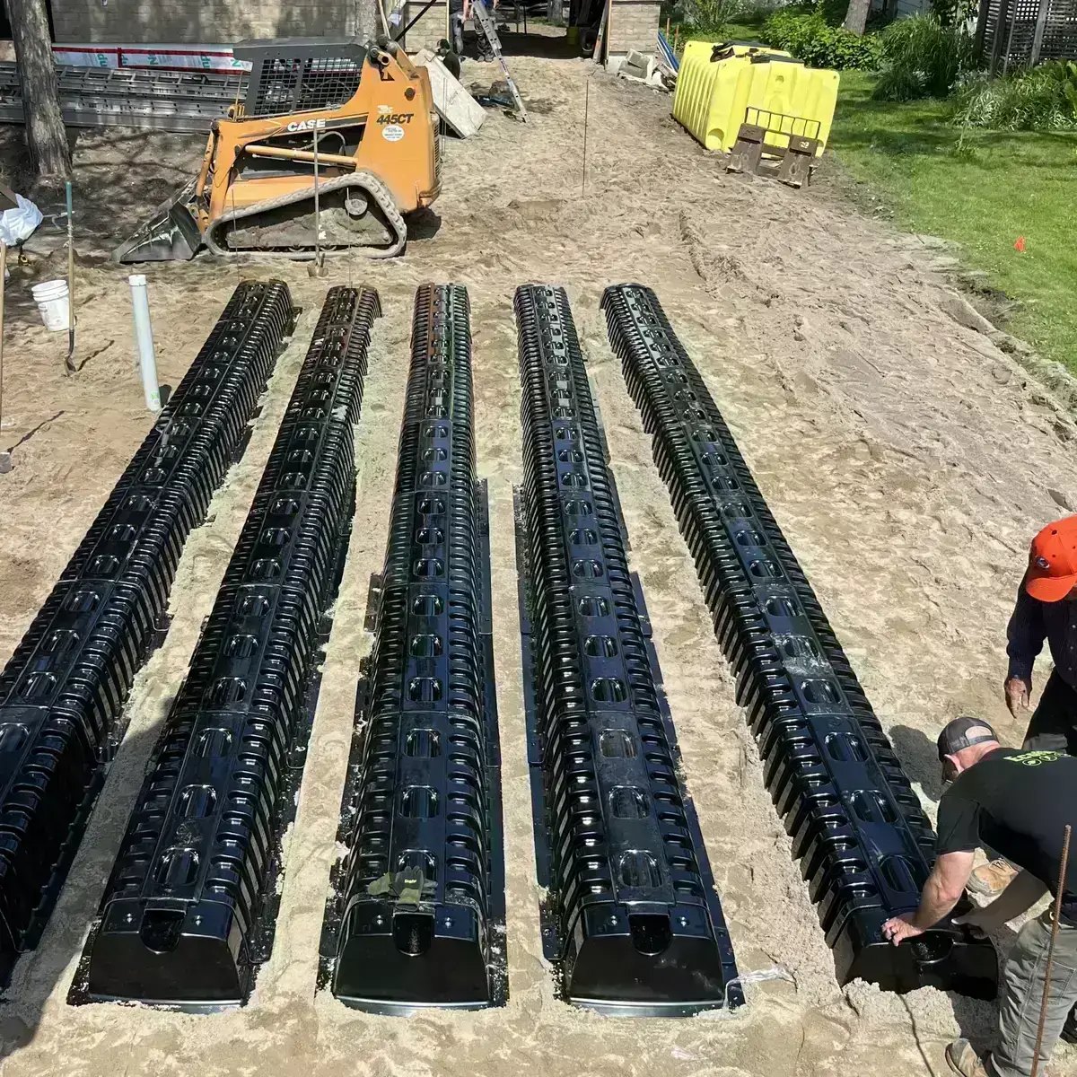 Ecoflo linear biofilter installation.