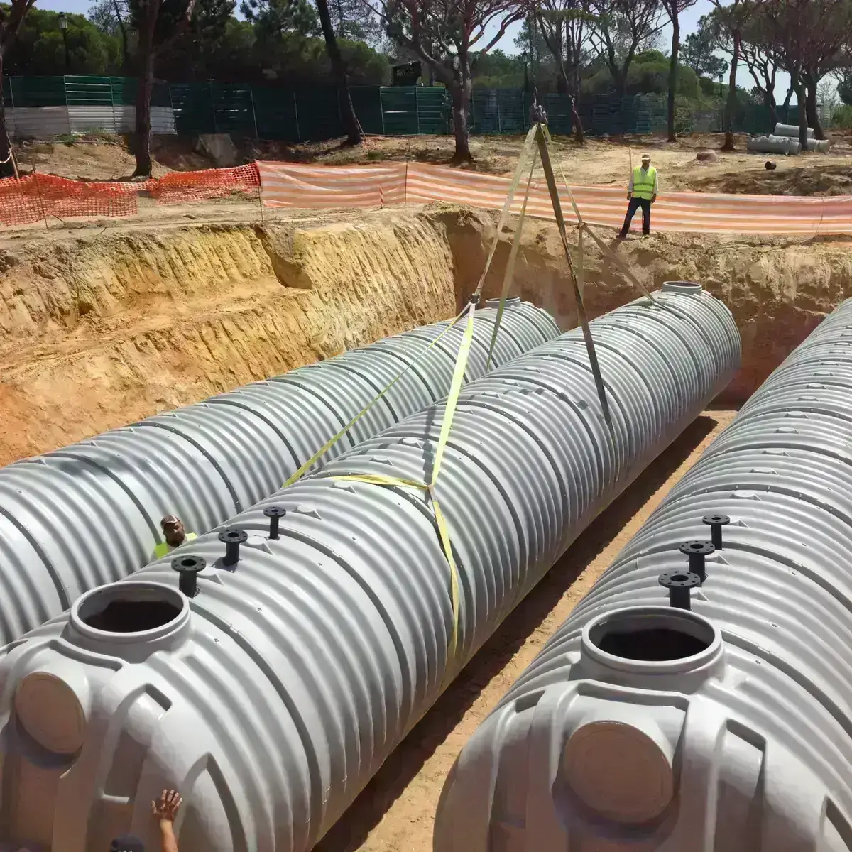 Citerne de stockage d’eau Rewatec.