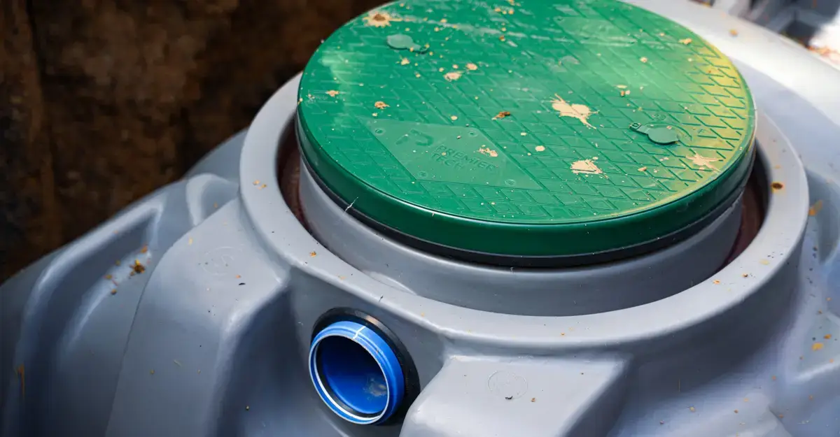 Septic tank in the UK, manufactured by Premier Tech Water and Environment.