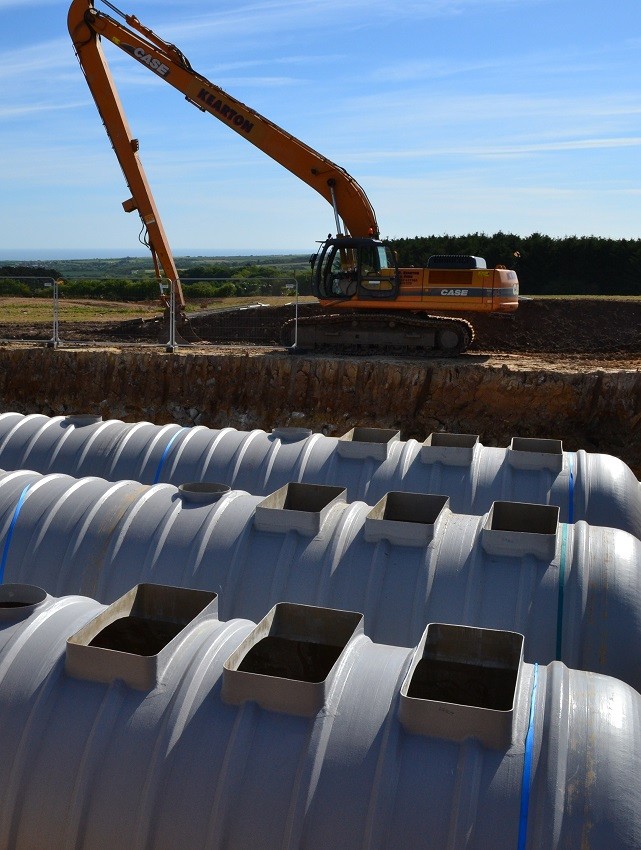 Attenuation tanks for stormwater management 