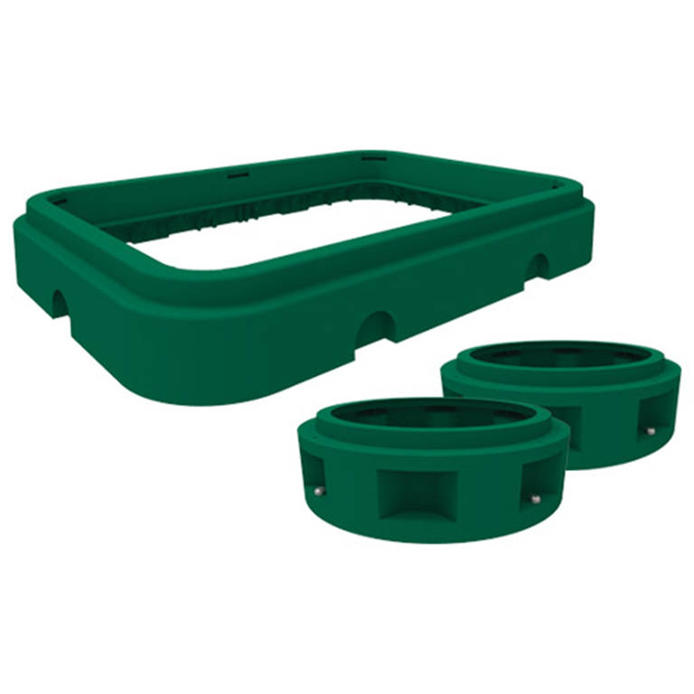 Risers for Ecoflo septic system.