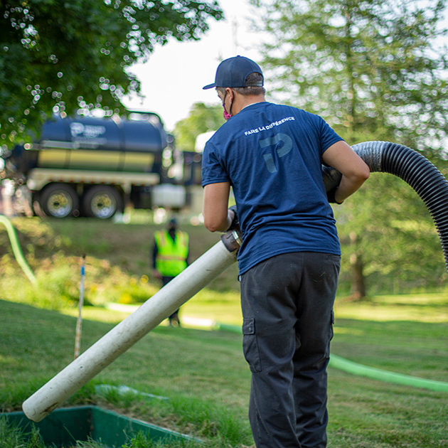 Ecoflo compact biofilter filtering medium renewal in Pennsylvania.