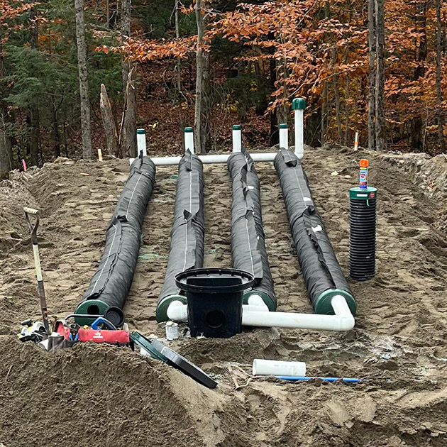 Presby Advanced Enviro-Septic system installation.