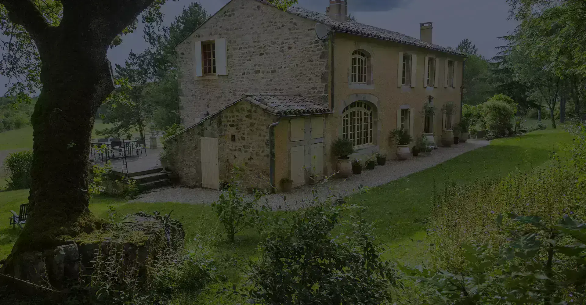 Maison rurale en France.