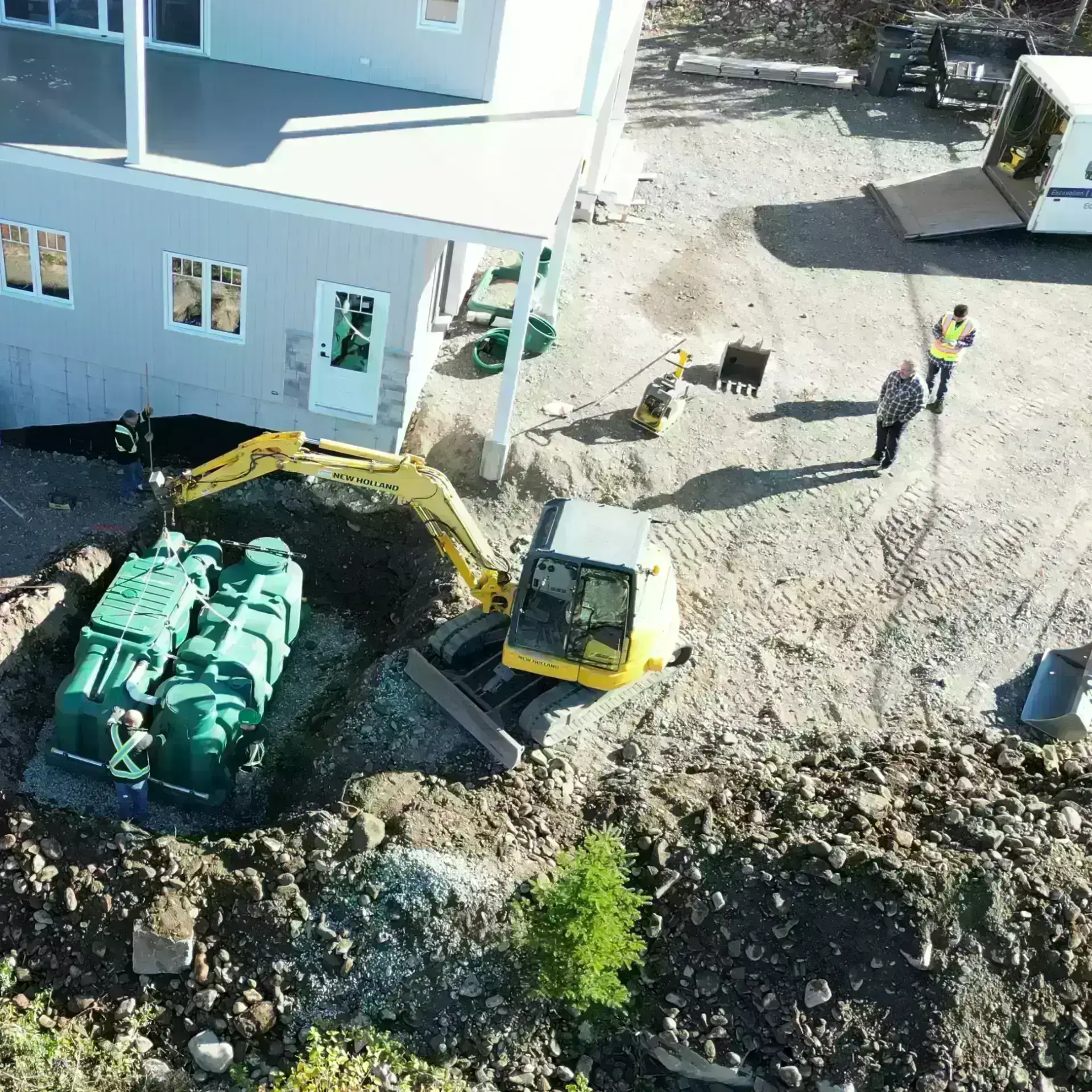 Ecoflo compact biofilter installation.