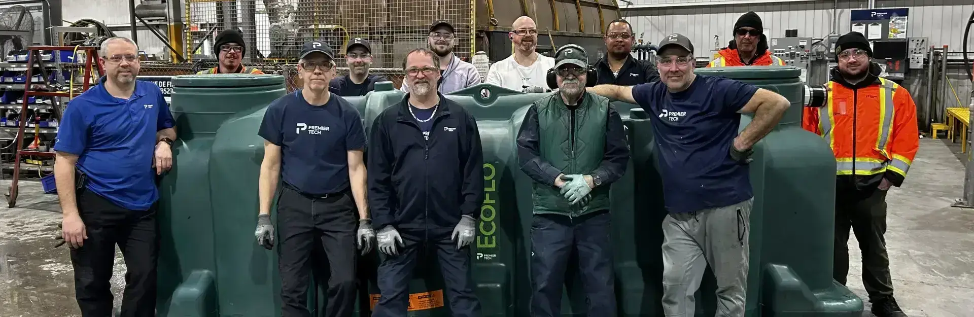 Premier Tech septic system factory in Joliette, Québec.