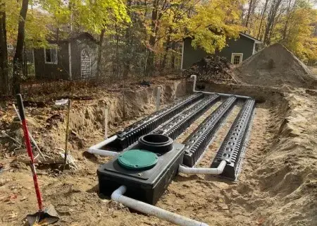 Ecoflo linear biofilter installation.