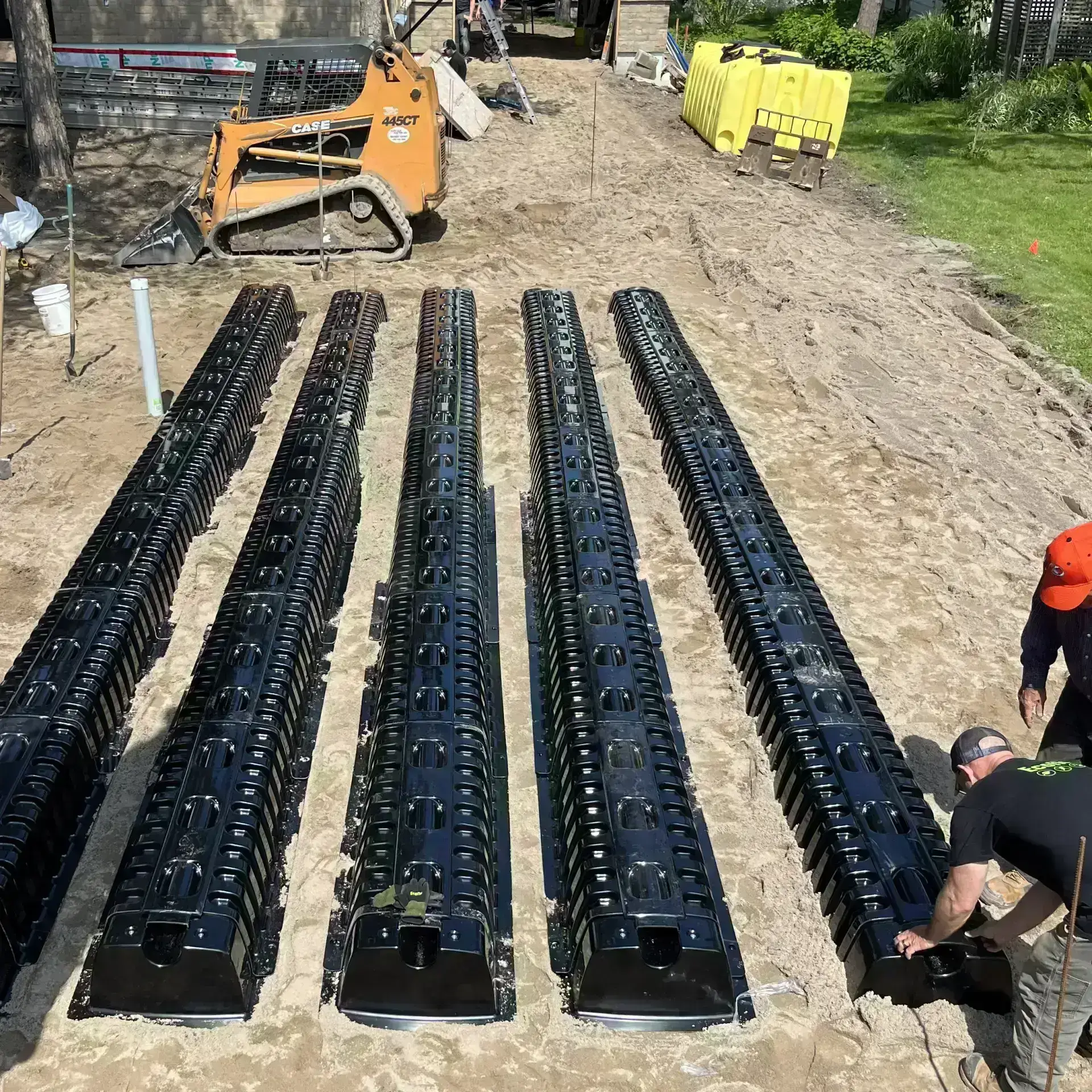 Ecoflo linear biofilter installation.