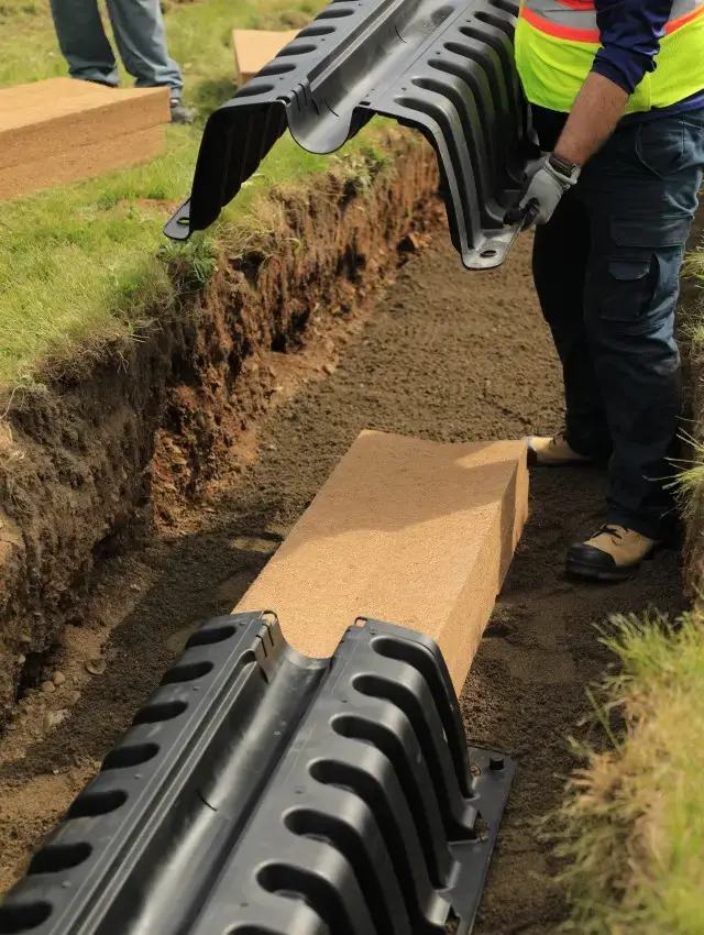 Ecoflo linear biofilter installation.