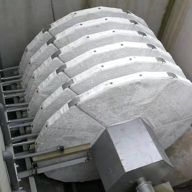 SQUARE_Rotating-Disc-Filter_IN_768x768 Overhead view of Premier Tech Water and Environment's rotating disc filter for microfiltration.